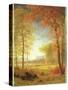 Autumn in America, Oneida County, New York-Albert Bierstadt-Stretched Canvas