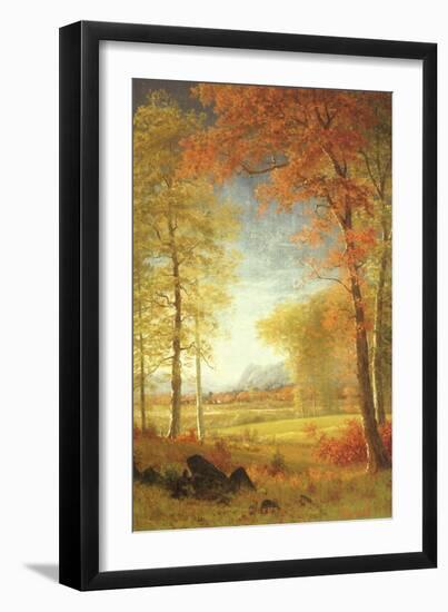 Autumn in America, Oneida County, New York-Albert Bierstadt-Framed Giclee Print