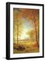 Autumn in America, Oneida County, New York-Albert Bierstadt-Framed Premium Giclee Print