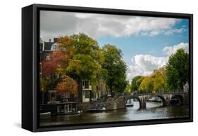 Autumn in Amsterdam-Erin Berzel-Framed Stretched Canvas