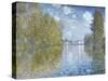 Autumn in Argenteuil-Claude Monet-Stretched Canvas