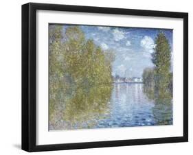 Autumn in Argenteuil-Claude Monet-Framed Giclee Print