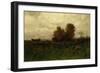 Autumn in Arkville (Oil on Canvas)-Alexander Helwig Wyant-Framed Premium Giclee Print