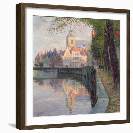 Autumn in Bruges-Omer Coppens-Framed Giclee Print