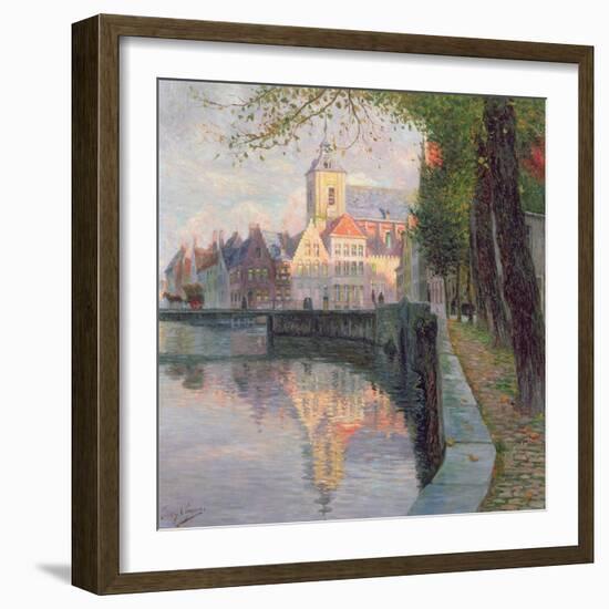 Autumn in Bruges-Omer Coppens-Framed Giclee Print