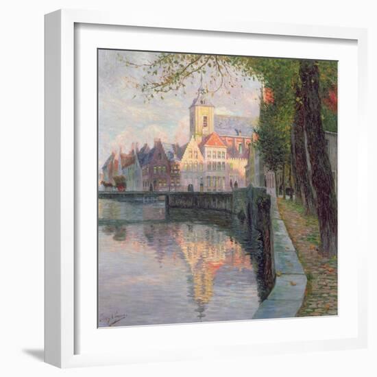 Autumn in Bruges-Omer Coppens-Framed Giclee Print