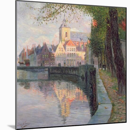 Autumn in Bruges-Omer Coppens-Mounted Giclee Print