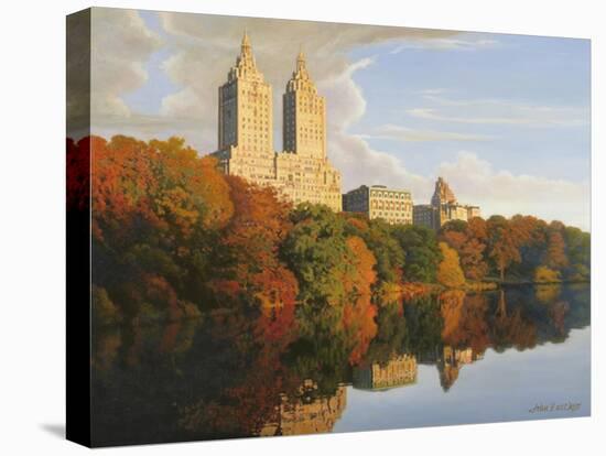 Autumn in Central Park-John Zaccheo-Stretched Canvas