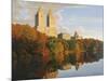 Autumn in Central Park-John Zaccheo-Mounted Giclee Print
