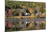 Autumn in Crystal Lake with Eaton, New Hampshire-Armin Mathis-Mounted Photographic Print