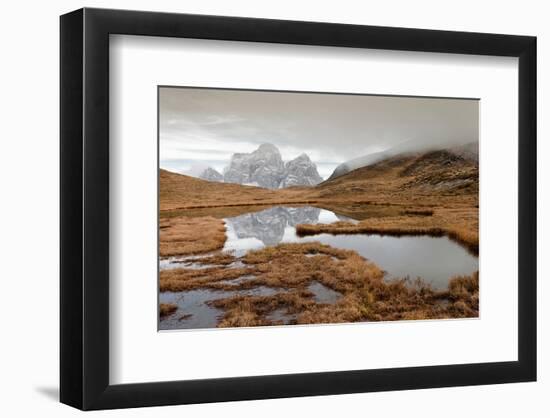 Autumn In Dolomites Area Italy-null-Framed Art Print