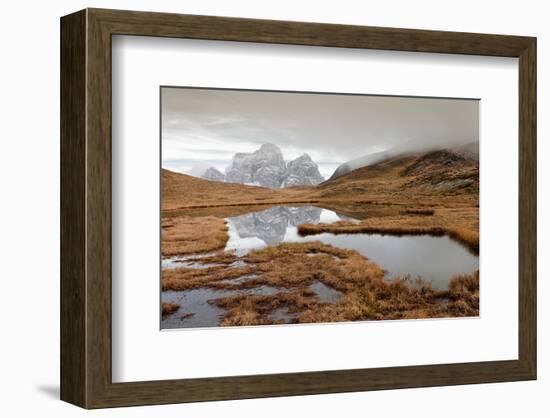 Autumn In Dolomites Area Italy-null-Framed Art Print