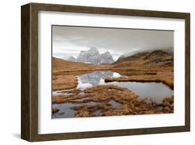 Autumn In Dolomites Area Italy-null-Framed Art Print