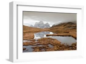 Autumn In Dolomites Area Italy-null-Framed Art Print