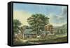 Autumn in New England - Cider Making, 1866-Currier & Ives-Framed Stretched Canvas