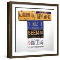 Autumn In NY-Gregory Constantine-Framed Giclee Print