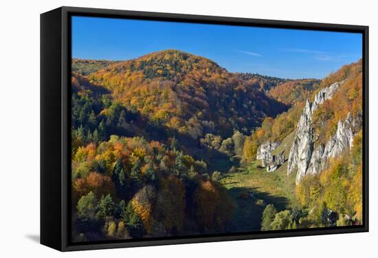 Autumn in Ojcow National Park.-Geo-grafika-Framed Stretched Canvas