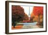 Autumn in Paris Couple-James Wiens-Framed Premium Giclee Print