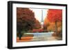 Autumn in Paris Couple-James Wiens-Framed Premium Giclee Print