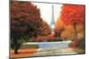 Autumn in Paris Couple-James Wiens-Mounted Premium Giclee Print