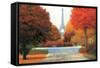 Autumn in Paris Couple-James Wiens-Framed Stretched Canvas