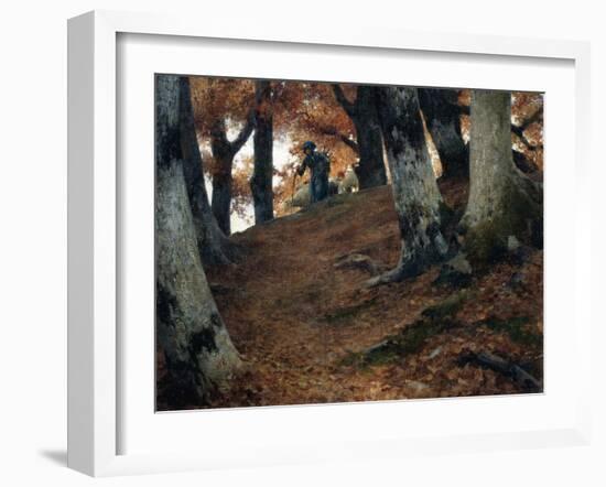 Autumn in the Beech Woods, 1902-Stefano Bruzzi-Framed Giclee Print