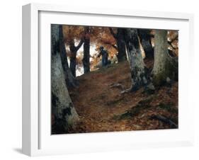 Autumn in the Beech Woods, 1902-Stefano Bruzzi-Framed Giclee Print