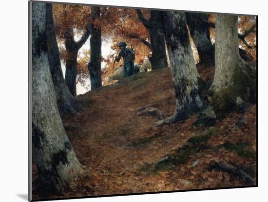 Autumn in the Beech Woods, 1902-Stefano Bruzzi-Mounted Giclee Print