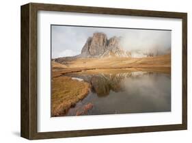 Autumn in the Dolomites Italy-null-Framed Art Print