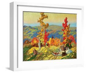 Autumn in the Northland-Franklin Carmichael-Framed Premium Giclee Print