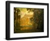 Autumn in the Valley of the Seine (Oil on Canvas)-Alfred East-Framed Giclee Print