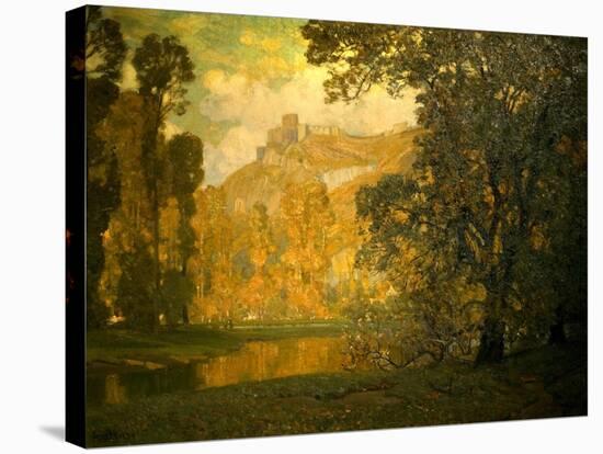 Autumn in the Valley of the Seine (Oil on Canvas)-Alfred East-Stretched Canvas