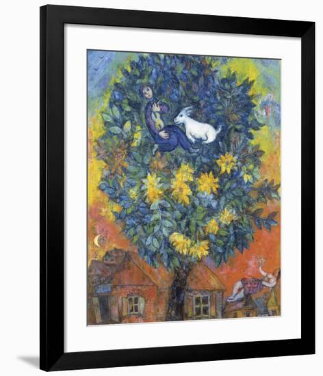 Autumn in the Village-Marc Chagall-Framed Art Print