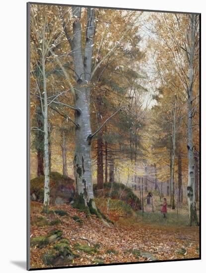 Autumn in the Woods-James Thomas Watts-Mounted Giclee Print