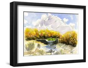 Autumn in Valley with a Tint of Fall-Kenji Fujimura-Framed Art Print