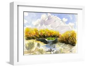 Autumn in Valley with a Tint of Fall-Kenji Fujimura-Framed Art Print