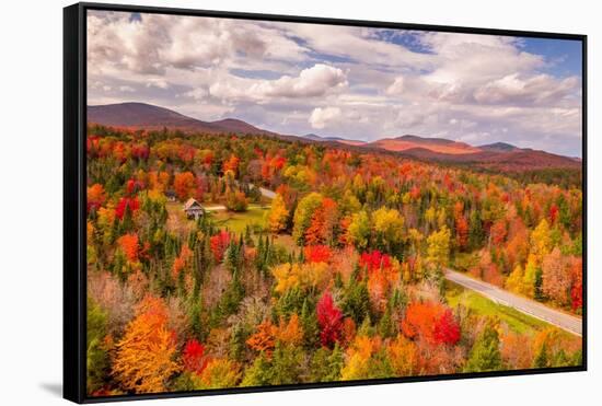 Autumn in Vermont-Marco Carmassi-Framed Stretched Canvas