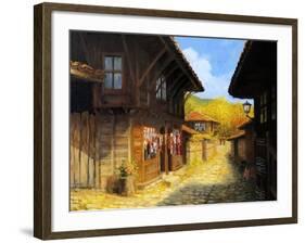 Autumn In Zheravna-kirilstanchev-Framed Art Print