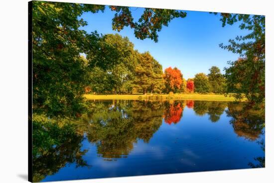 Autumn is Reflected-Philippe Sainte-Laudy-Stretched Canvas