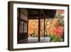 Autumn Japanese Garden with Maple-NicholasHan-Framed Photographic Print