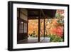 Autumn Japanese Garden with Maple-NicholasHan-Framed Photographic Print