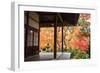 Autumn Japanese Garden with Maple-NicholasHan-Framed Photographic Print