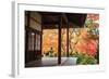 Autumn Japanese Garden with Maple-NicholasHan-Framed Photographic Print