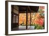 Autumn Japanese Garden with Maple-NicholasHan-Framed Photographic Print