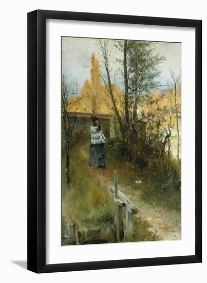 Autumn (Karin I Grez (Hostmotiv)), 1884-Carl Larsson-Framed Giclee Print