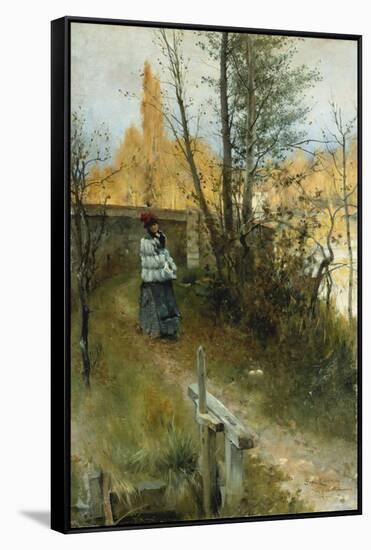 Autumn (Karin I Grez (Hostmotiv)), 1884-Carl Larsson-Framed Stretched Canvas
