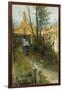 Autumn (Karin I Grez (Hostmotiv)), 1884-Carl Larsson-Framed Giclee Print