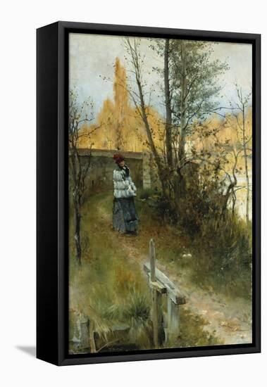 Autumn (Karin I Grez (Hostmotiv)), 1884-Carl Larsson-Framed Stretched Canvas