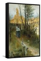 Autumn (Karin I Grez (Hostmotiv)), 1884-Carl Larsson-Framed Stretched Canvas