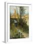 Autumn (Karin I Grez (Hostmotiv))-Carl Larsson-Framed Giclee Print